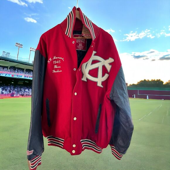 NWT KANSAS CITY MONARCHS NEGRO LEAGUE BASEBALL JACKET VARSITY 4XL COMMON UNION - Picture 1 of 9